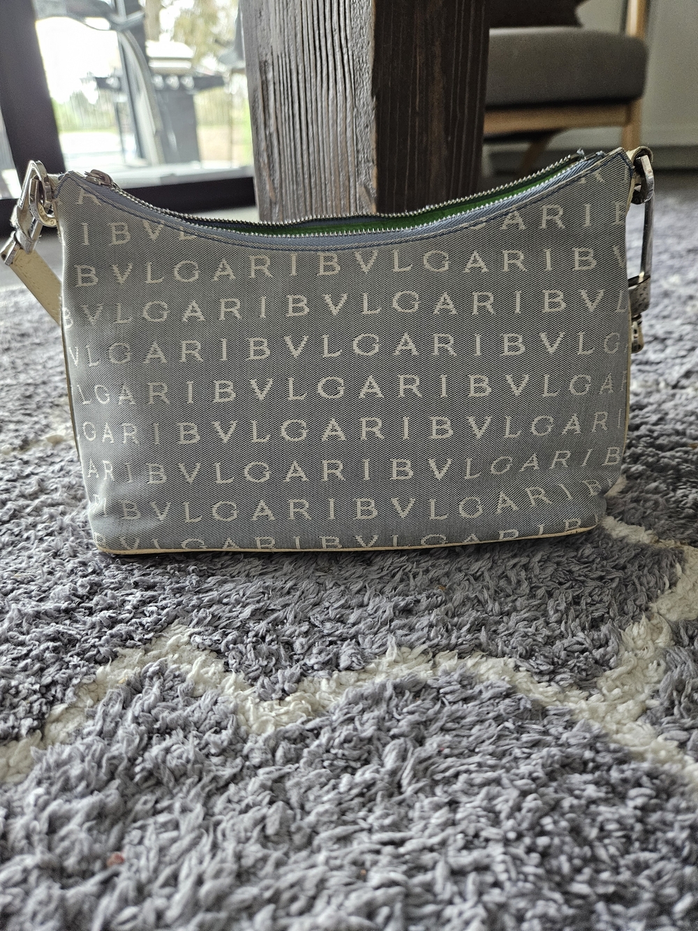 Bvlgari Blue Logo Shoulder Bag - Picture 2 of 9